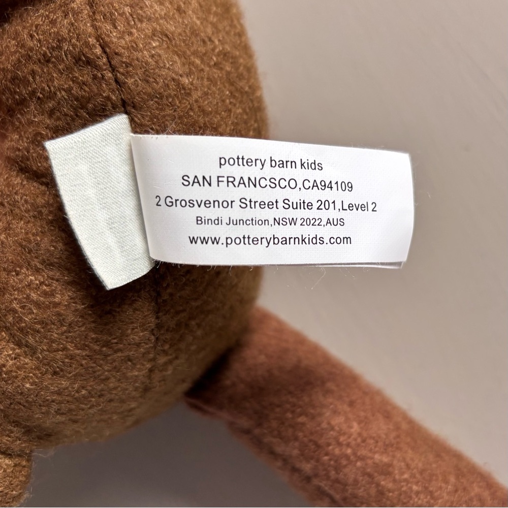 WEST ELM x POTTERY BARN Maxi Golden Caramel Liewood Barty Plush Teddy Bear - Picture 7 of 9